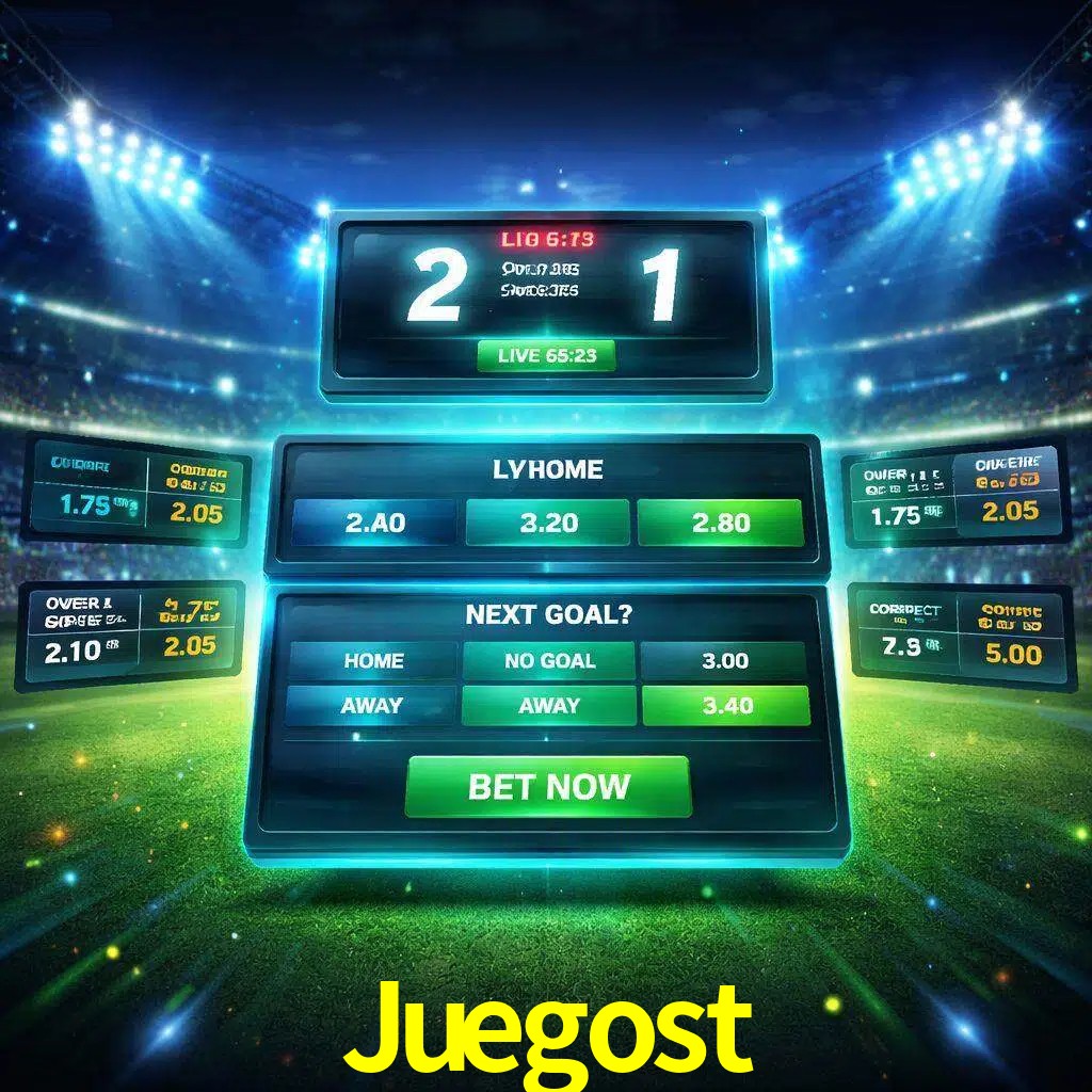 Vista de apuestas en vivo Juegost durante un partido en curso